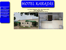 Tablet Screenshot of hotelkarajas.com.br